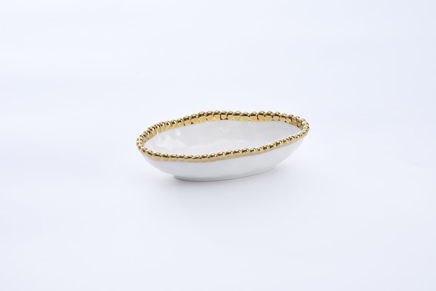 Beaded Long Condiment Bowl