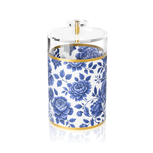 Blue Floral Cookie Jar