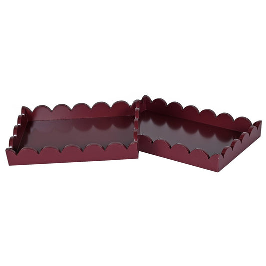 Red Petal Trays