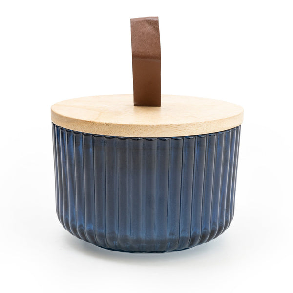 Ribbed Coloured Candle