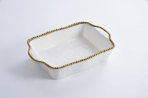 Rectangle Baking Dish with Beaded Edging