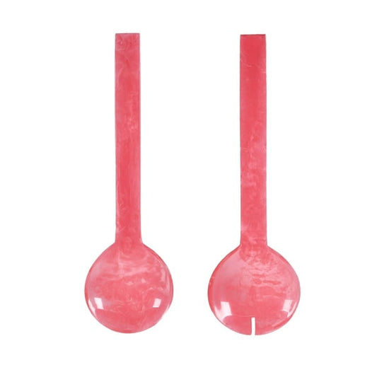 Rose Resin Salad Servers