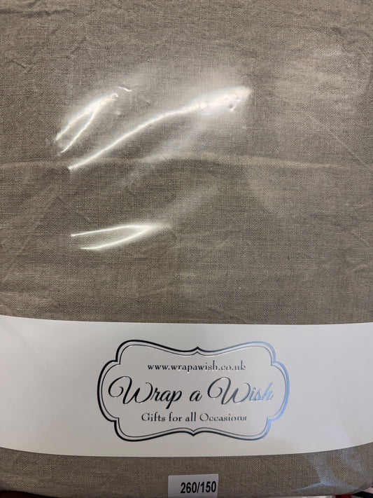Taupe Linen Tablecloth