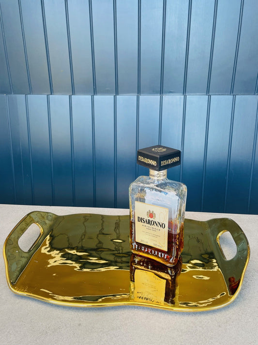 Gold Tray with Handles