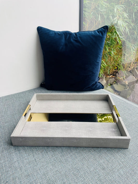 Grey and Gold Tray