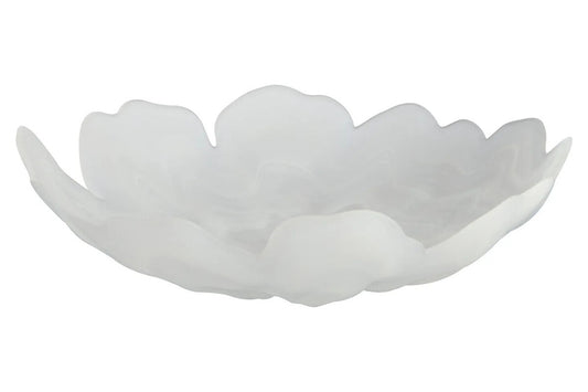 Sculpted Plate, White