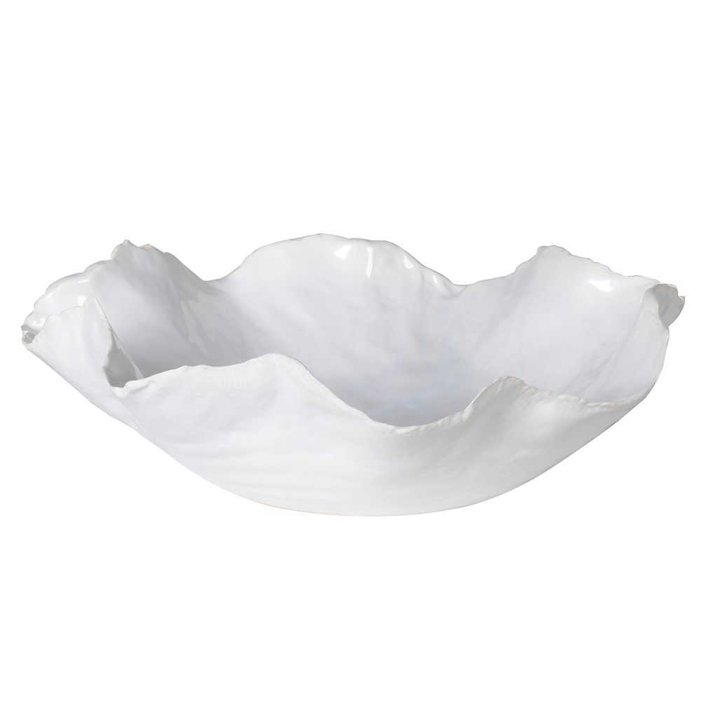 White Wavy Bowl