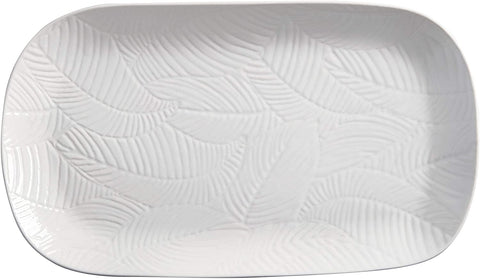 Panama White Oblong Platter, Large