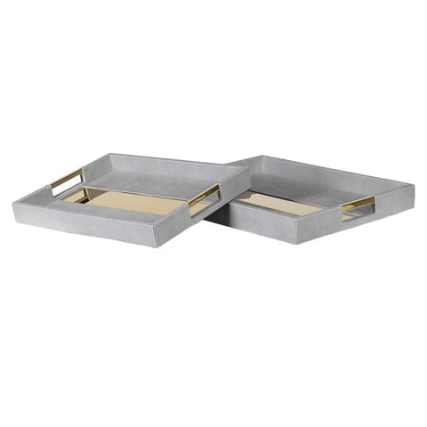 Grey and Gold Tray