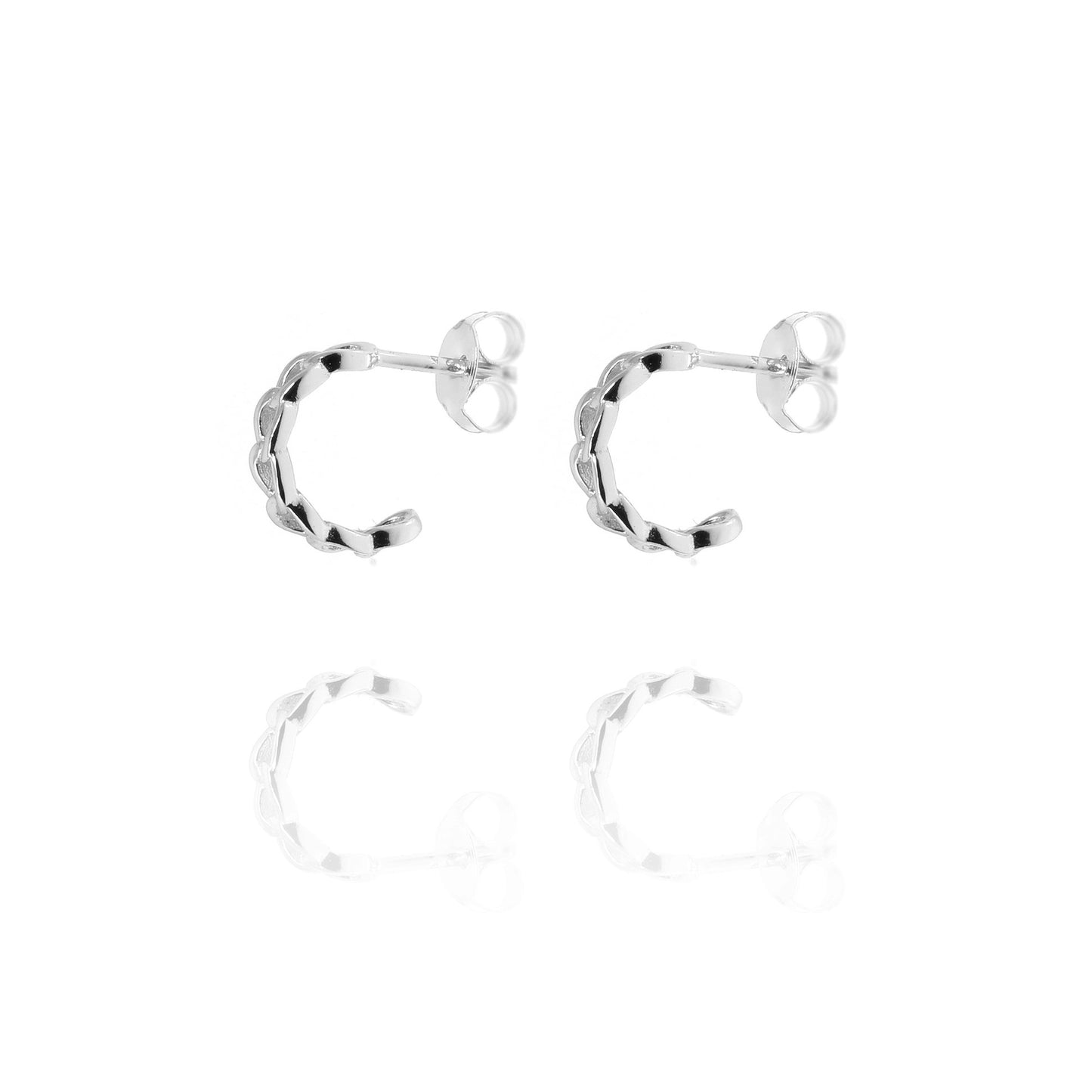 Penny Levi Small Hoop Chain Earrings