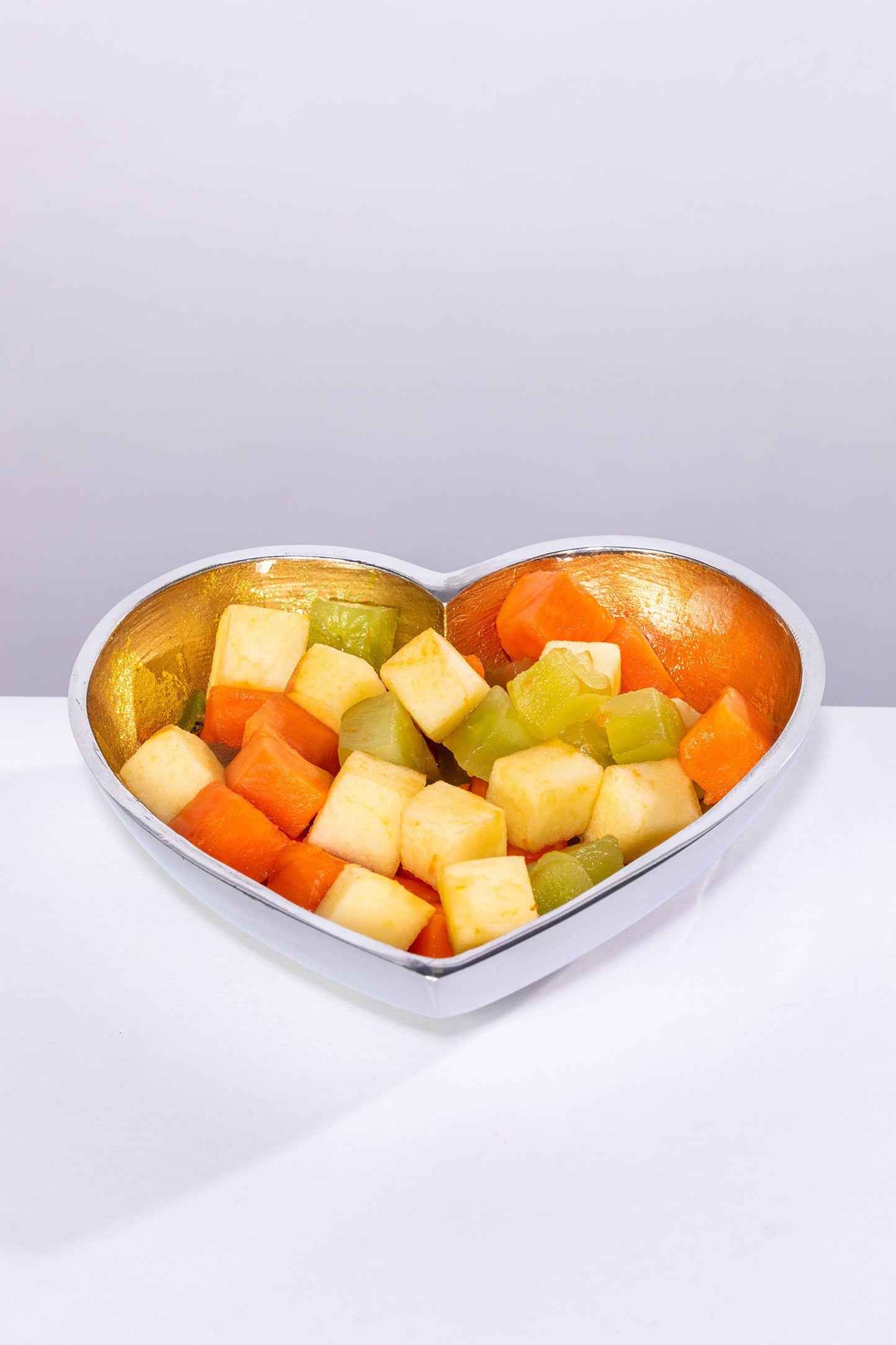 Coloured Enamel Heart Bowl