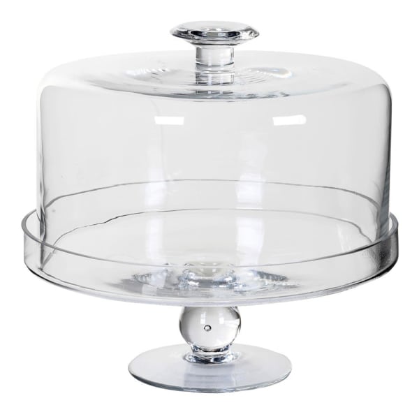 Glass Cake Dome with Stand