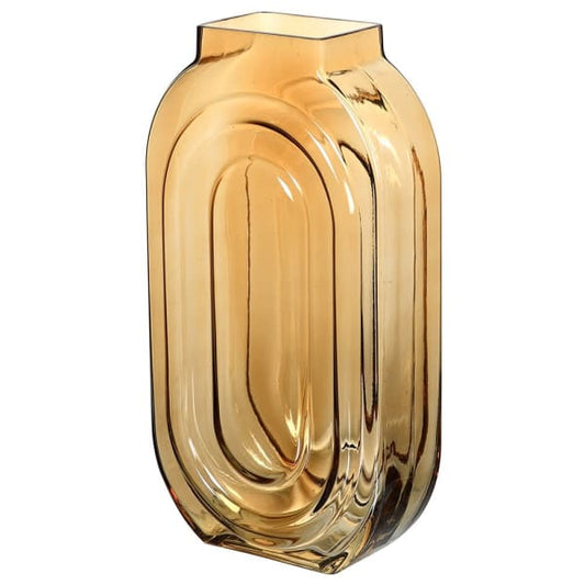 Tall Amber Vase