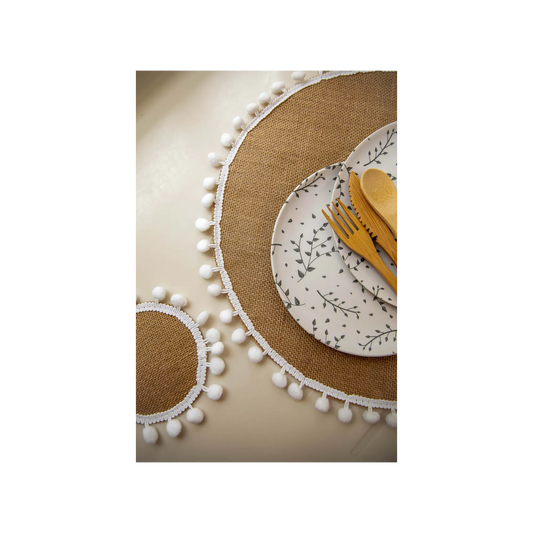 Pom Pom Placemats, Set of 4