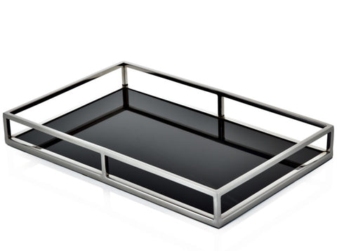 Silver and Black Tray M