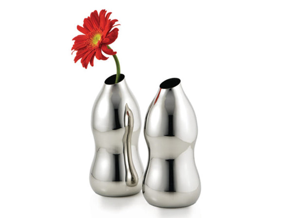 Silver Bottle Vase