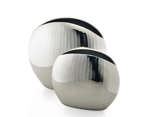Silver Reflect Vase, M