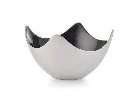 Silver and Grey 4 Corner Bowl, S