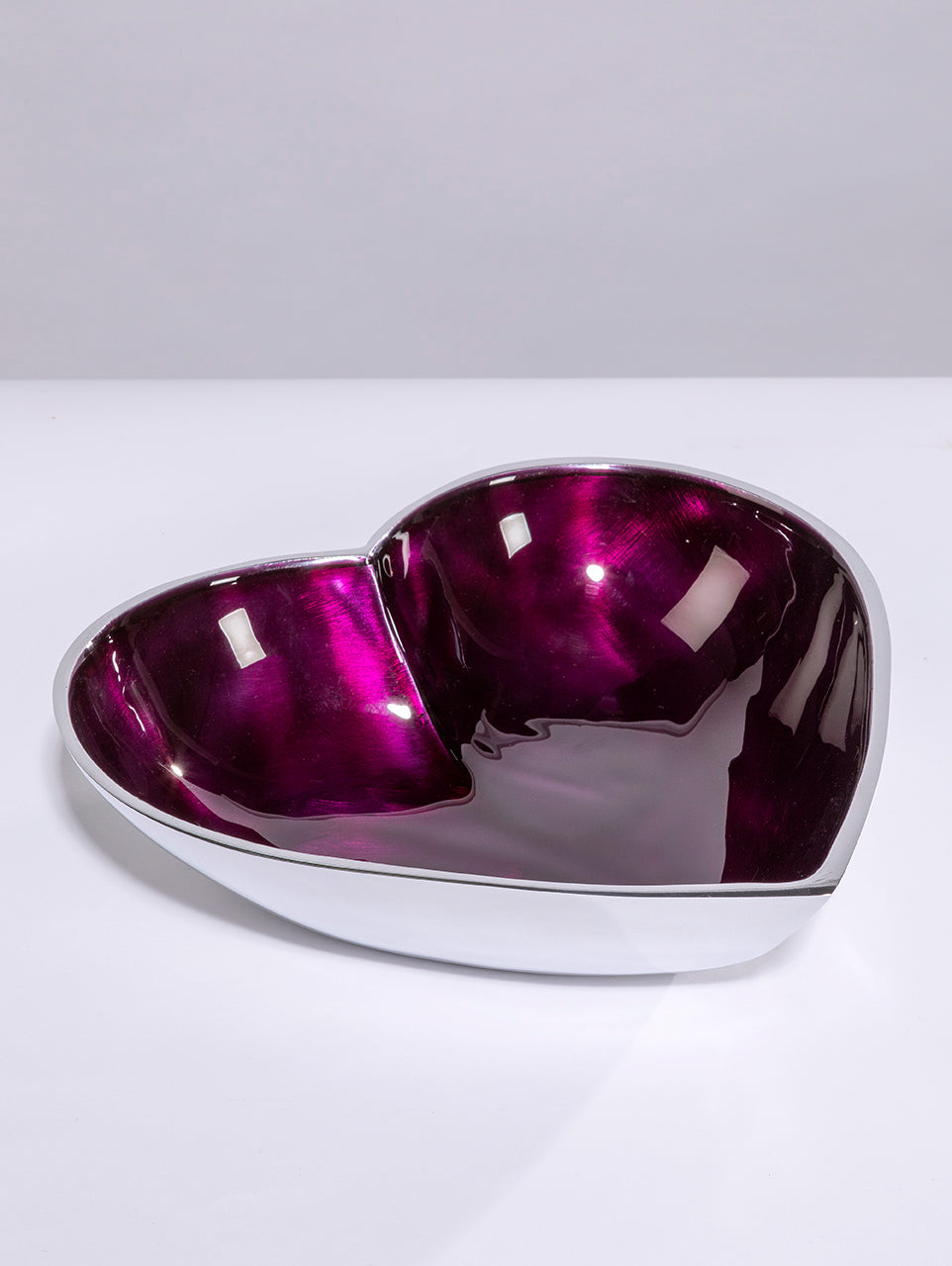 Coloured Enamel Heart Bowl