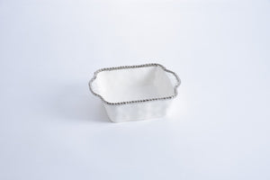 Square Baking Dish with Beaded Edging